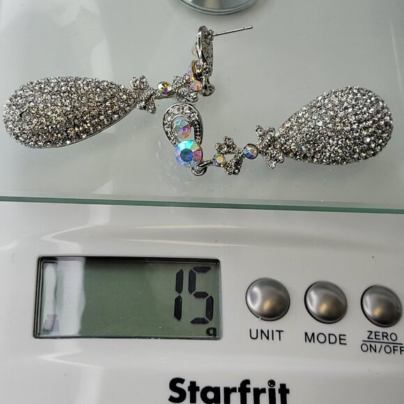 Crystal Rhinestone Earrings - Picture 12 of 13